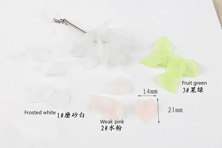 Красивые лепестки цветов аксессуары для подвески сделай сам корейские ювелирные