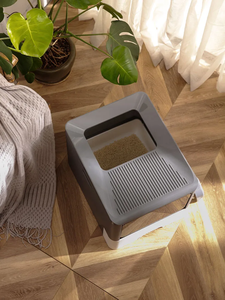 Роскошный современный питомец большой ящик для мусора кошка закрытый мебельной