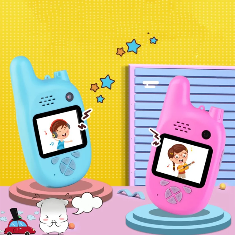 

Children Walkie Talki,Mp3 Video Recorder Photo 8Million Pixels Smart Digital Camera Kids Puzzle Games Gift