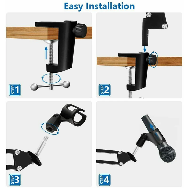 Профессиональная настольная подставка для микрофона|Микрофонные стойки| |