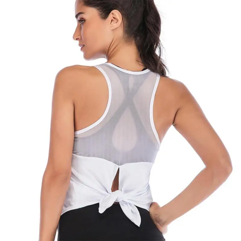 

2021 Women Fitness Sports Shirt Sleeveless Yoga Top Running GymShirt Vest Athletic Undershirt Yoga Gym Wear Tank Top Quick Dry