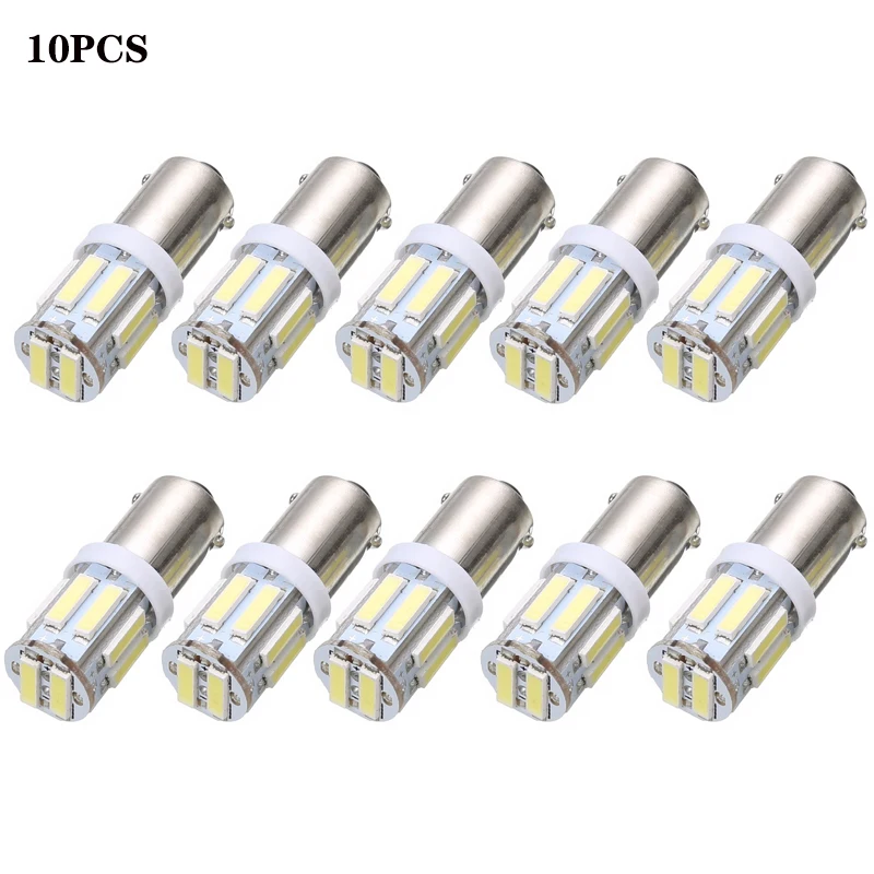 

10x BA9S T4W 10 SMD 7014 7020 LED Light Bulb 7014 10 SMD 10SMD Clearance Light License Plate Lamp Width Tail Door Lights Reverse
