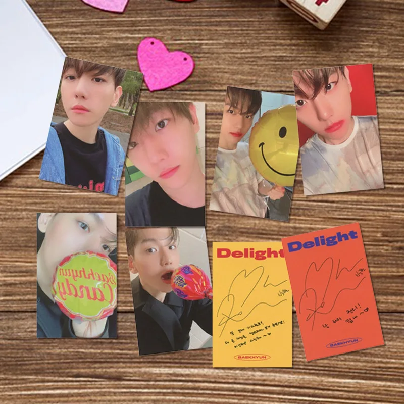 Альбом KPOP EXO BAEKHYUN SOLO City Lights LOMO Cards новая модная самодельная бумажная фотокарточка