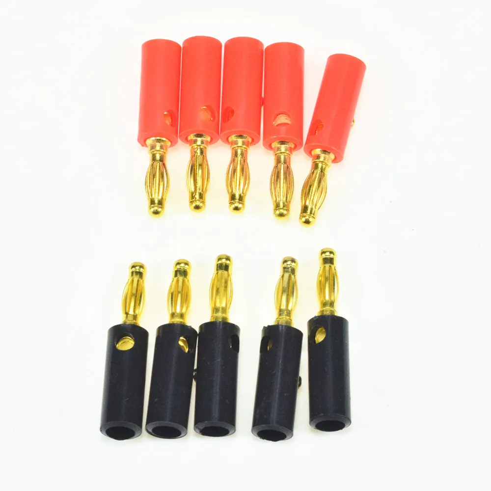 

10pcs Banana Plug 4mm Audio Speaker Screw Banana Plugs Connectors 4mm
