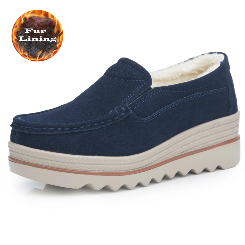 

Зимние ботинки; Женская замшевая обувь на плоской подошве; Женская обувь без шнуровки на платформе; Повседневная обувь; Мокасины; Криперы; Р...