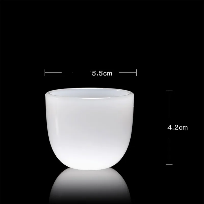 

2Pcs/Set High Quality White Porcelain Suet Jade Master Tea Cups Chinese Ceramic Household Teacups Water Mug Office Drinkware