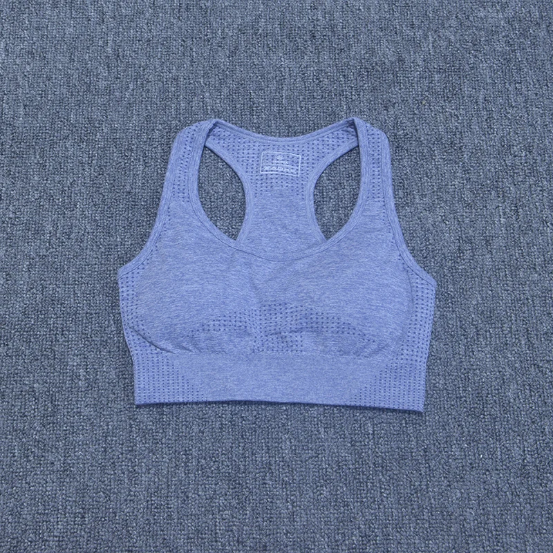Women's Sportswear Yoga Set Vital Seamless Leggings+Sport Brassiere+Long Sleeve Crop Top 3PCS Sports Suits Gym Workout Clothing