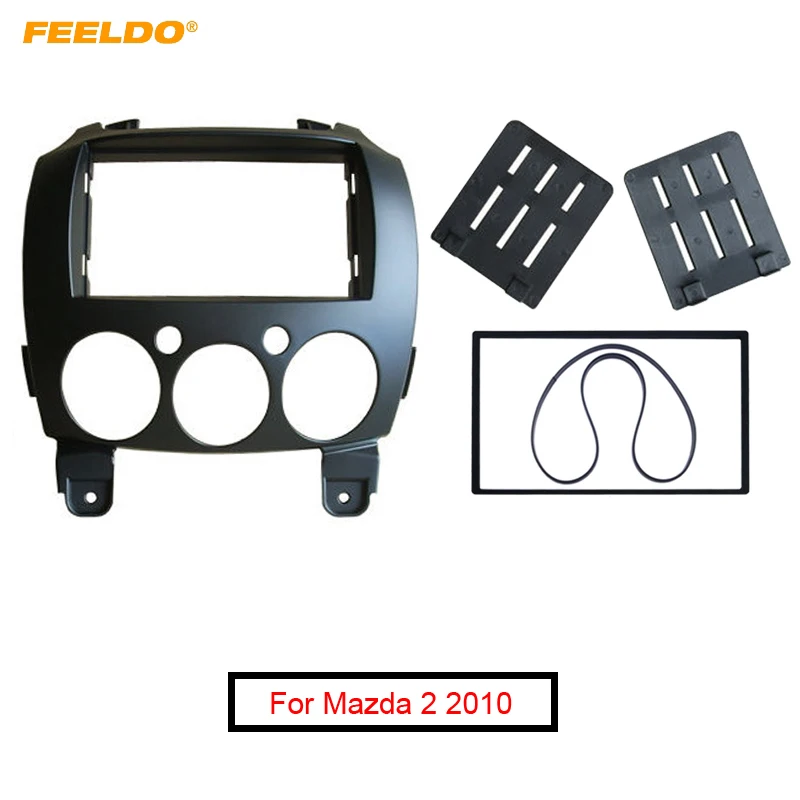 Автомобильная рамка FEELDO 2 Din для крепления панели Mazda 2010 Demio 2007 + стерео радио Fascia