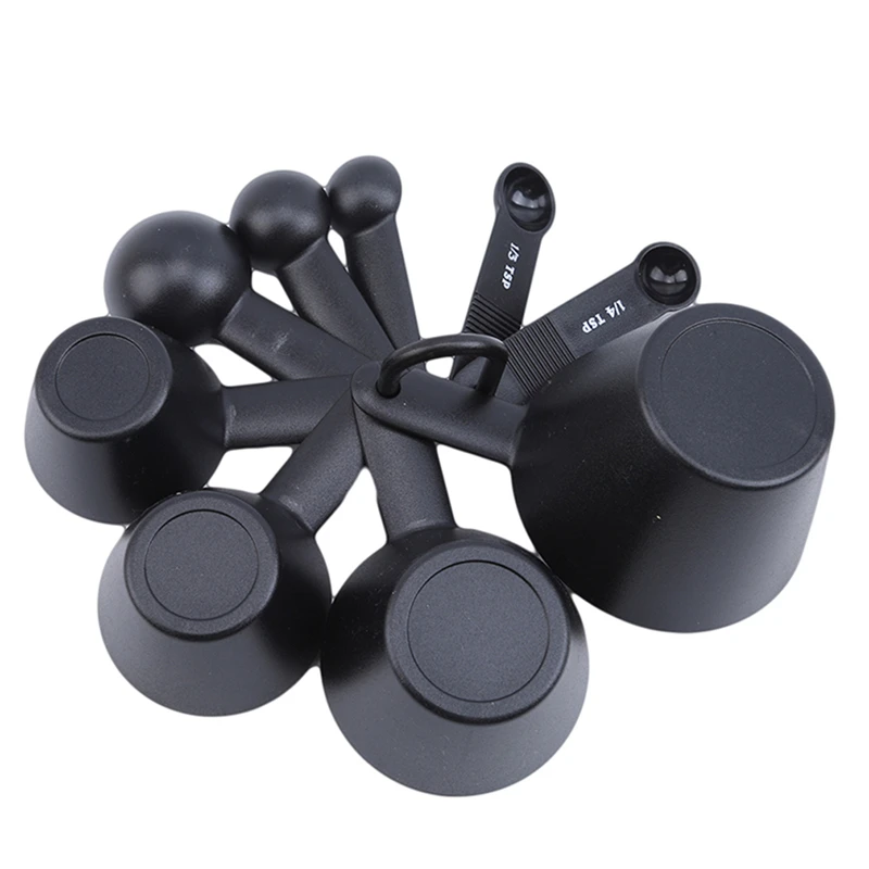 

9Pcs Measuring Cup Measuring Cups and Spoons Measuring Spoon Scoop Silicone Handle Kitchen Measuring Tool Baking Accessories