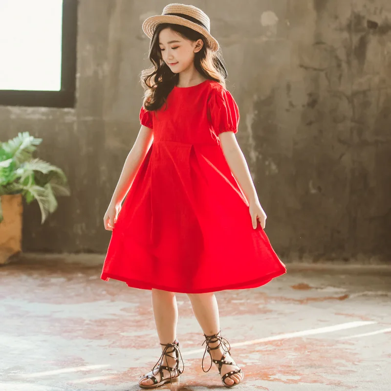 Длинное платье трапециевидной формы для маленьких девочек лето 2019 платья