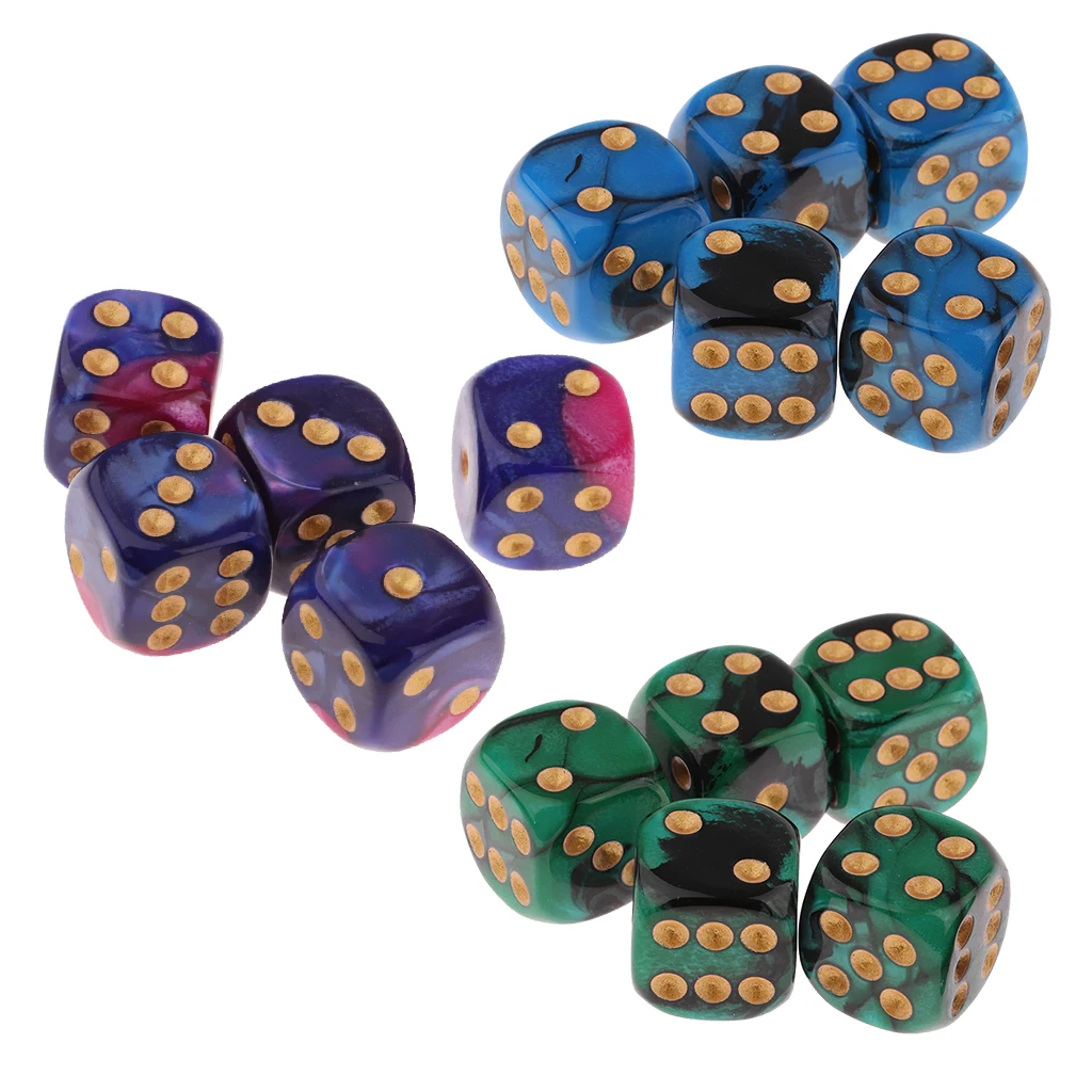 Игральные кости 5x6 игральные 16 мм для настольных игр и обучения