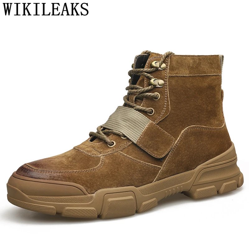 Ботильоны мужская обувь ботинки для пустыни мужские из натуральной кожи мужчин