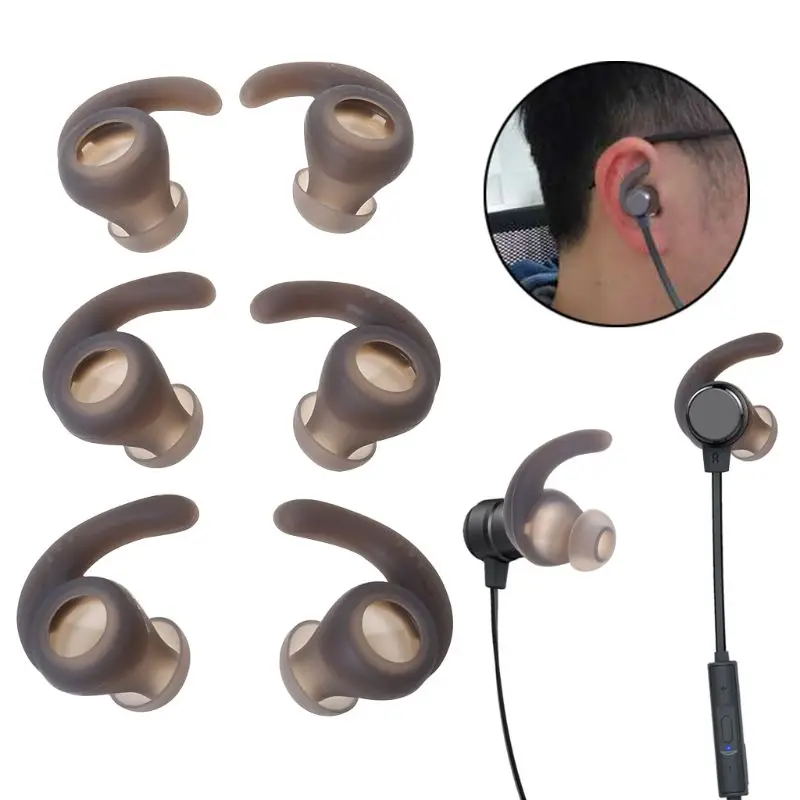 3 пары силиконовых чехлов для наушников силиконовый чехол сменные