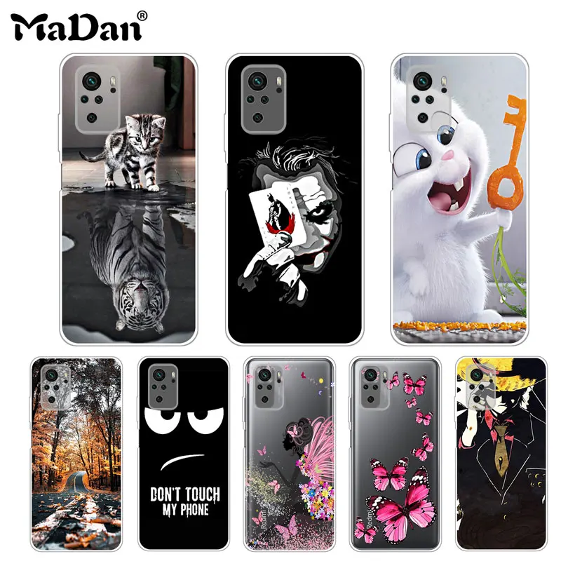 

Soft Casing For Xiaomi Redmi Note 10 4G Case Redmi Note 10S Phone Cover Protective Back Slim Clear Silicone Colorful Drawing