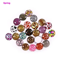 printed glass dome cabochons mixed color half round c tile for photo pendant jewelry making