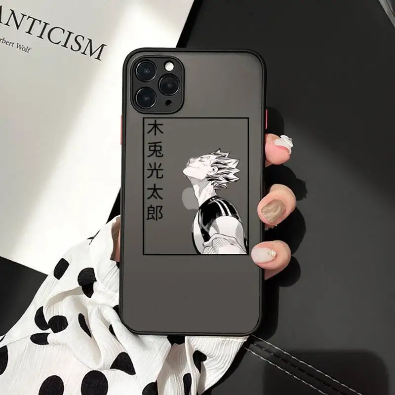 

Oya Haikyuu Japan Anime Phone Cases matte transparent For iphone 7 8 11 12 plus mini x xs xr pro max cover