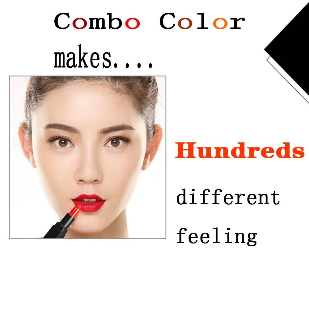 

6 Color 100% Natural Organic Moisturizing Lipstick Waterproof Lustrous Organizer Set Colorstay Red Purple Plum Coral Orange Elf