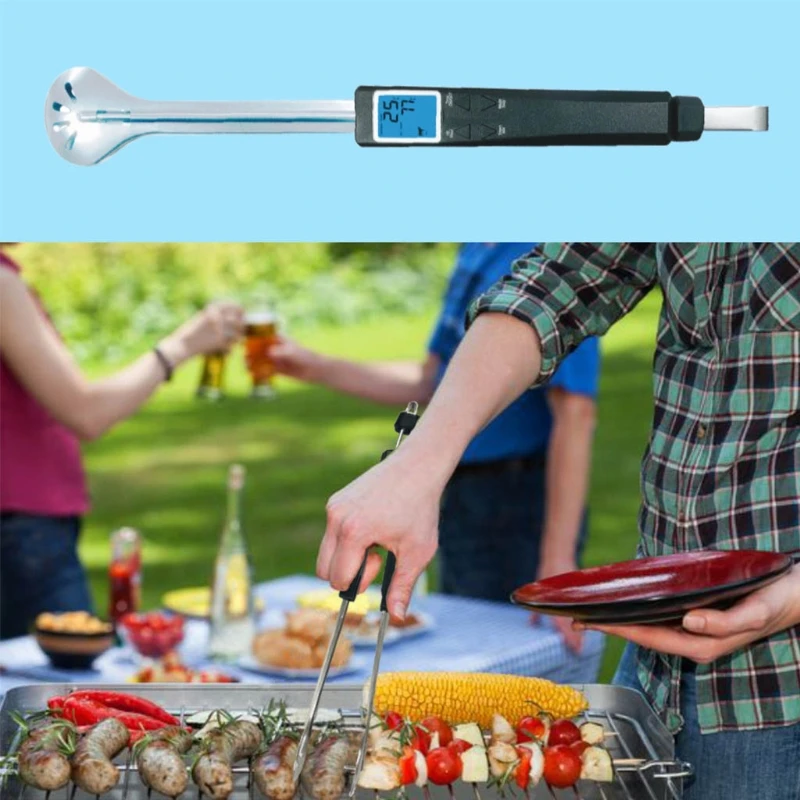 

2021 New Deep Fry Thermometer With Instant Read,Dial Thermometer,Stem Meat Cooking Thermometer Gauge for Home Kitchen Food