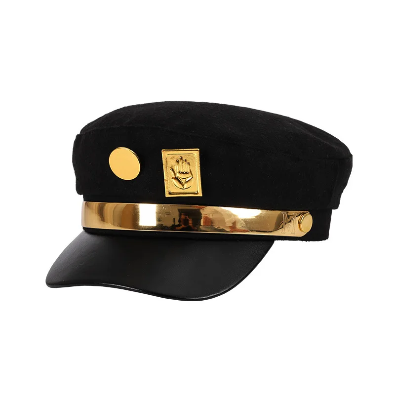 Women's Men's Caps For Men Hats For Beret Women Anime Personality All-match Student Hat Peaky Blinders Cosplay Metal Badge