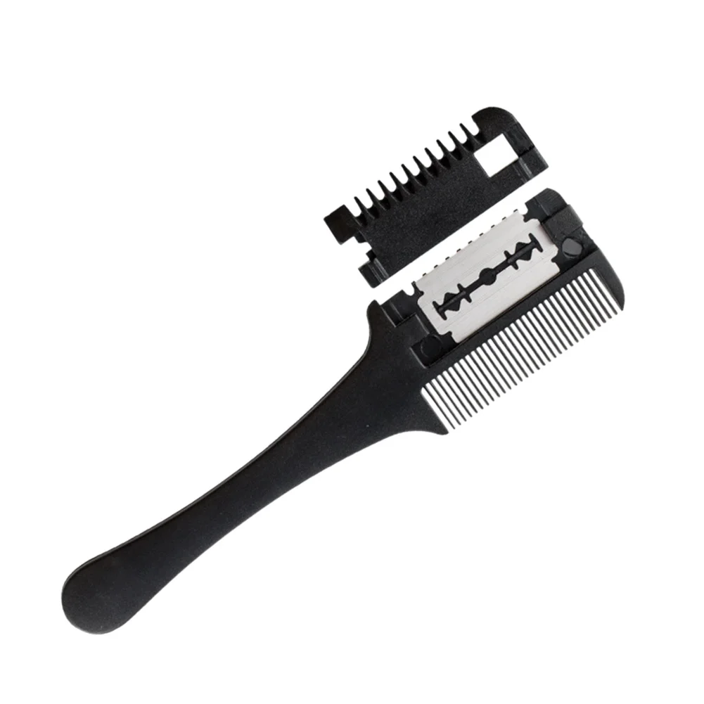 1 шт. двухсторонние ножницы для стрижки пластиковая расческа волос триммер с