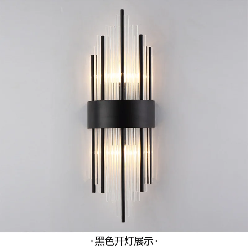 Лофт Настенный светильник хрустальный коридор прикроватный спальный | Лампы и