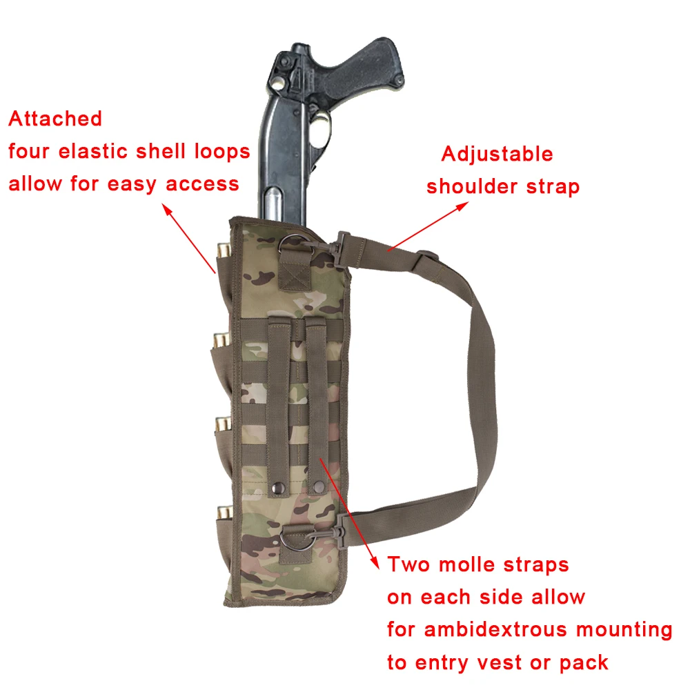 Охотничий чехол CP Molle для тактического пистолета с коротким цилиндрическим