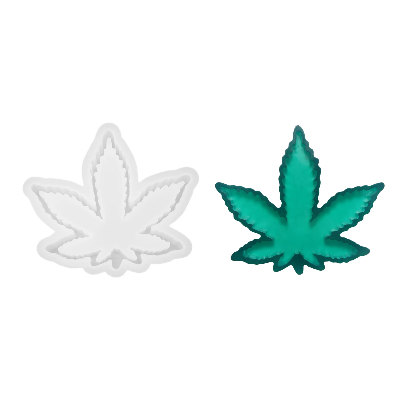 

Silicone Resin Mold Maple Leaf Ashtray Mold And Spice Grinder Resin Mold Leaves Storage Box Resin Casting Molds Kit