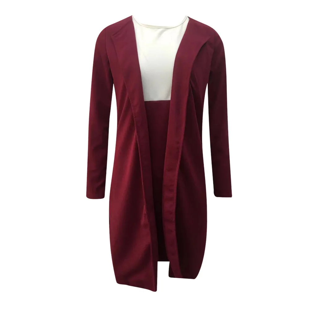 Модные женские костюмы с юбкой пиджак в полоску на одной пуговице отложным