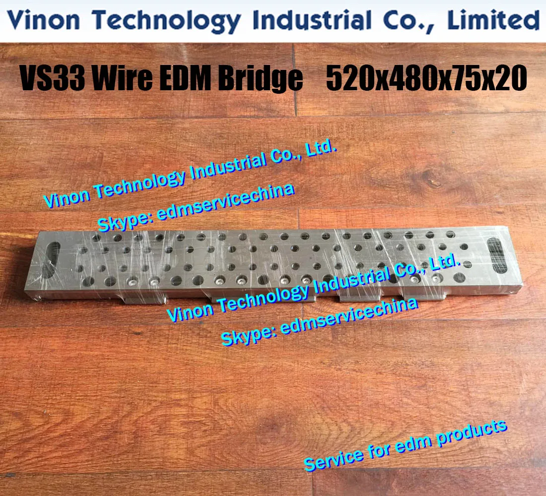 VS33 Wire EDM Bridge L=520x480x75x20+5Lmm прецизионный мост для резки проволоки длиной 520 мм
