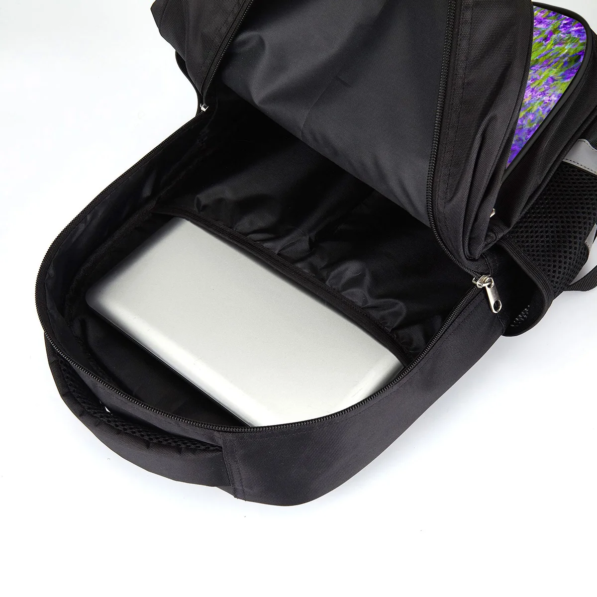 Oil Painting Style Lavender Field Laptop Backpacks School Bag Child Book Sports Bags Bottle Side Pockets Student | Багаж и сумки