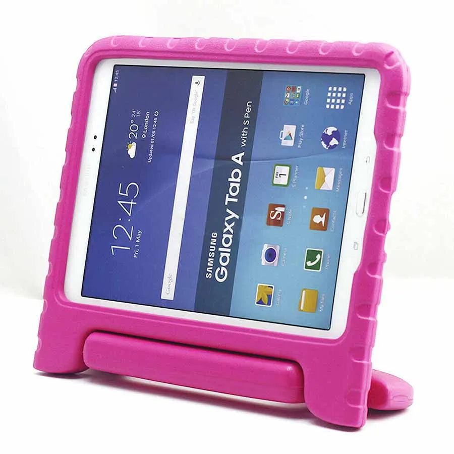 Детский ударопрочный чехол EVA для samsung GALAXY Tab A, 8,0 дюймов, T350, T351, T355, безопасный пенопластовый чехол для планшета, чехол с ручкой и подставкой