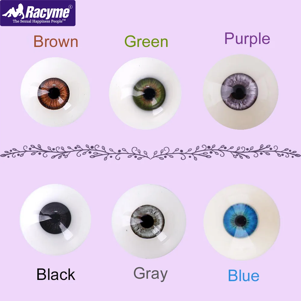 Секс кукла Racyme Eyes 6 разных цветов зеленые синие черные глаза настоящие