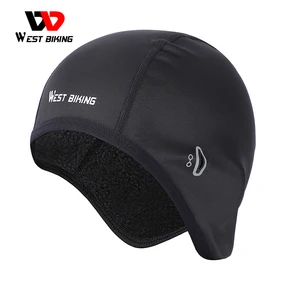WEST BIKING велосипедная Кепка, зимняя теплая, флисовые шляпы, утепленная велосипедная Кепка, ветрозащитная, для бега, катания на лыжах, велосипедная Кепка
