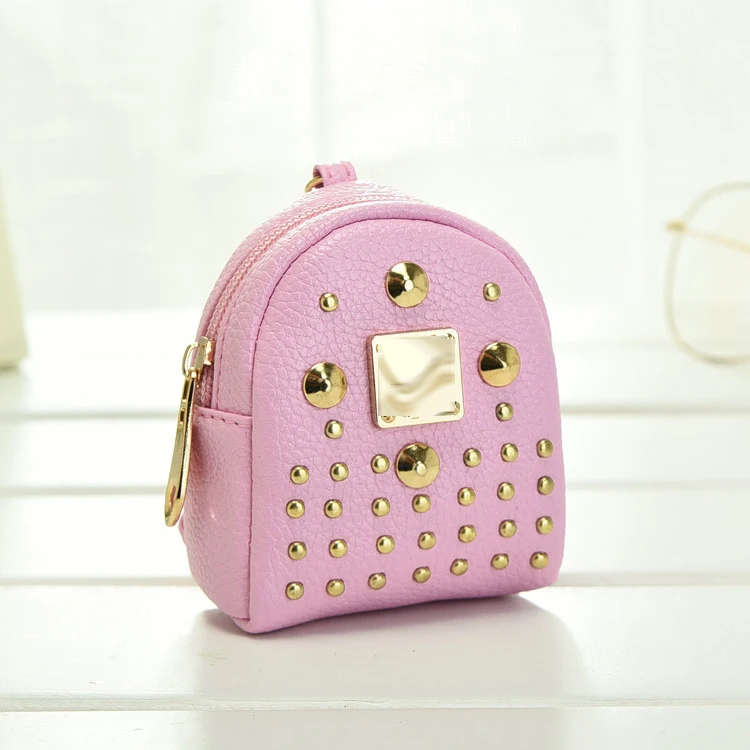 Pink ПУ милый миниатюрный Кролик Рюкзак Сумка для 12,16 дюймов кукла licca, 29 см кукла 1/4 1/3 BJD куклы девушки Ролевые игры игрушки аксессуары - Цвет: Pink