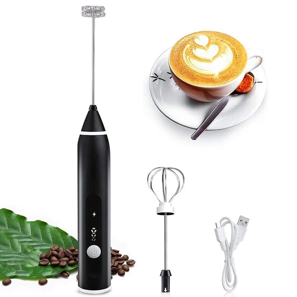 3-Speeds Electric Eggs Beater Whisk Coffee Milk Foamer Cream Frother USB Rechargeable Mini Mixer Handheld Food Blender New - купить по