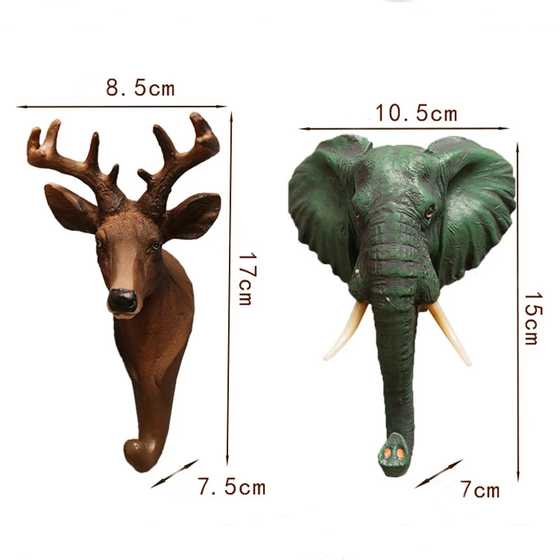 

Creative Animal Series Wall Decor Hook Wall Door Hook Hanger Bag Keys Holder Multi-Purpose Decorative Hook Home Decoration