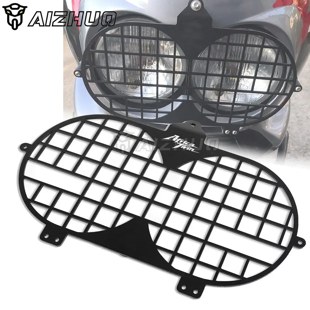 

AfricaTwin headlight guard For Honda Africa Twin XRV-750 XRV 750 1997-2002 1998 Motorcycle Headlight Headlamp Grille Guard Cover