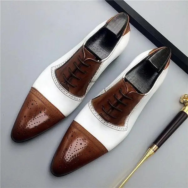 

Men PU Leather Fashion Shoes Low Heel Dress Shoes Brogue Shoes Spring Ankle Boots Vintage Classic Male Casual HC872