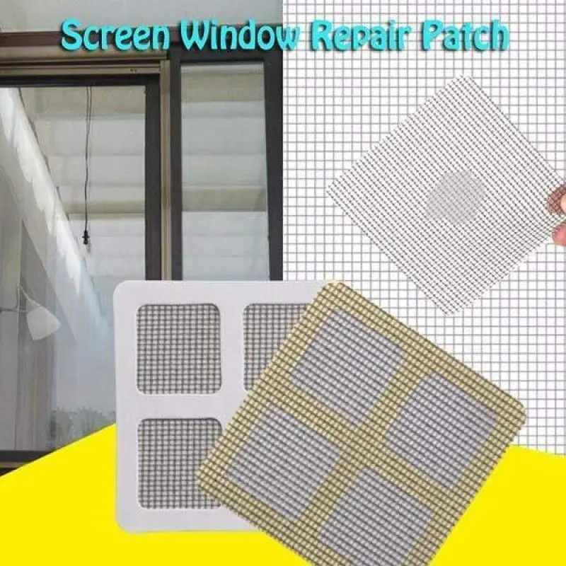 

30Pcs Durable Anti-Insect Fly Bug Door Window Mosquito Screen Net Repair Tape Patch Self Adhesive Tape Window Repair Mesh