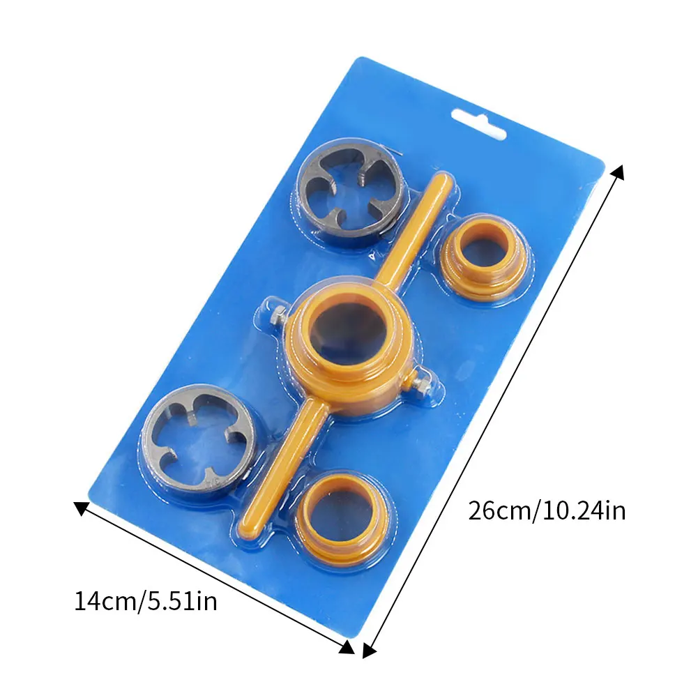 

6PCS Tap And Die Set Alloy Heavy Duty Metric Drill Threading Tool For Brass Steel Metric Tap Die Too For Home Workshop Or Garage