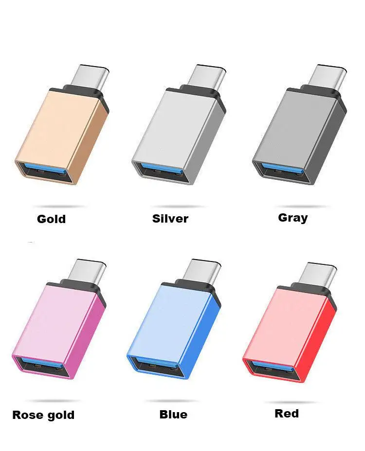 USB 3.0 Type-C OTG адаптер для кабеля Type C USB-C переходник Xiaomi Mi5 Mi6 Huawei Samsung мыши клавиатуры