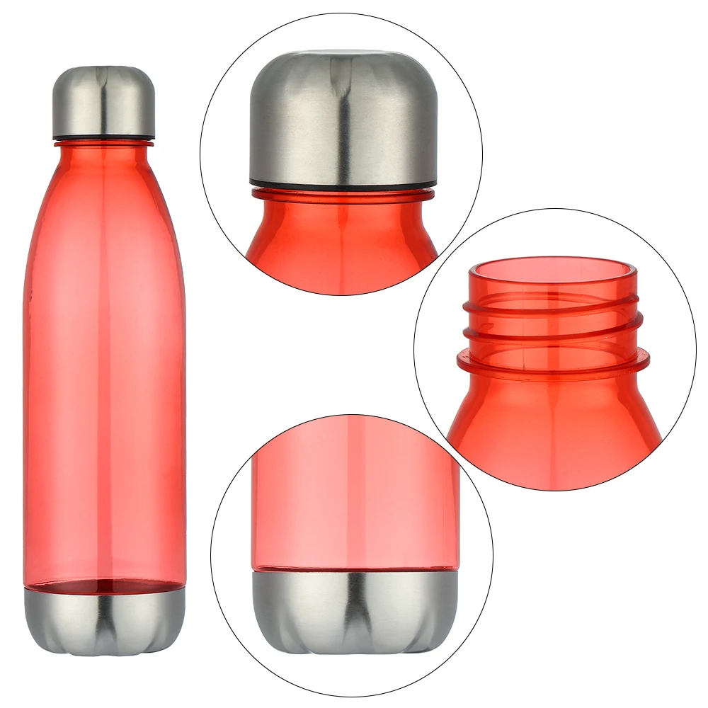 750ml Transparent PS Sports Water Bottle Coke Shape Drinking Canteen Clear BPA Free Gym Outdoor Sport Cup Drink Accessory | Спорт и