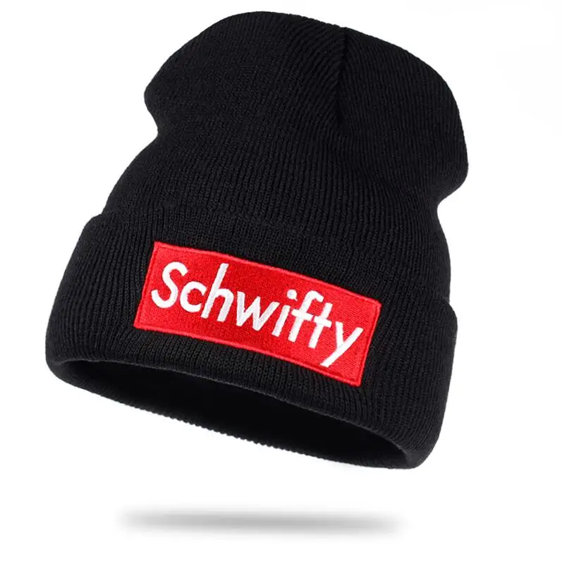 Black Rick Beanies Рик и шапка Морти эластичный бренд вышивка теплые зимние унисекс вязанные шапочки Skullies US анимация горнолыжные шапки - Цвет: Black