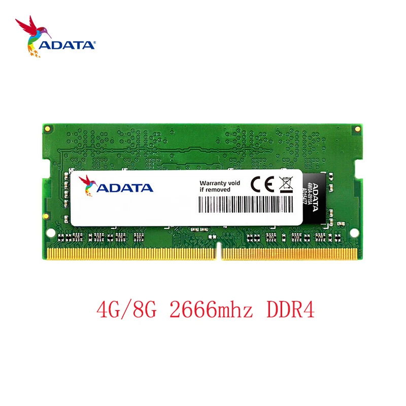 

ADATA Новый 4 ГБ 8 ГБ оперативной памяти, 16 Гб встроенной памяти, DDR4 Оперативная память памяти SO DIMM 260pin для лэптоп ноутбук память 2666 МГц