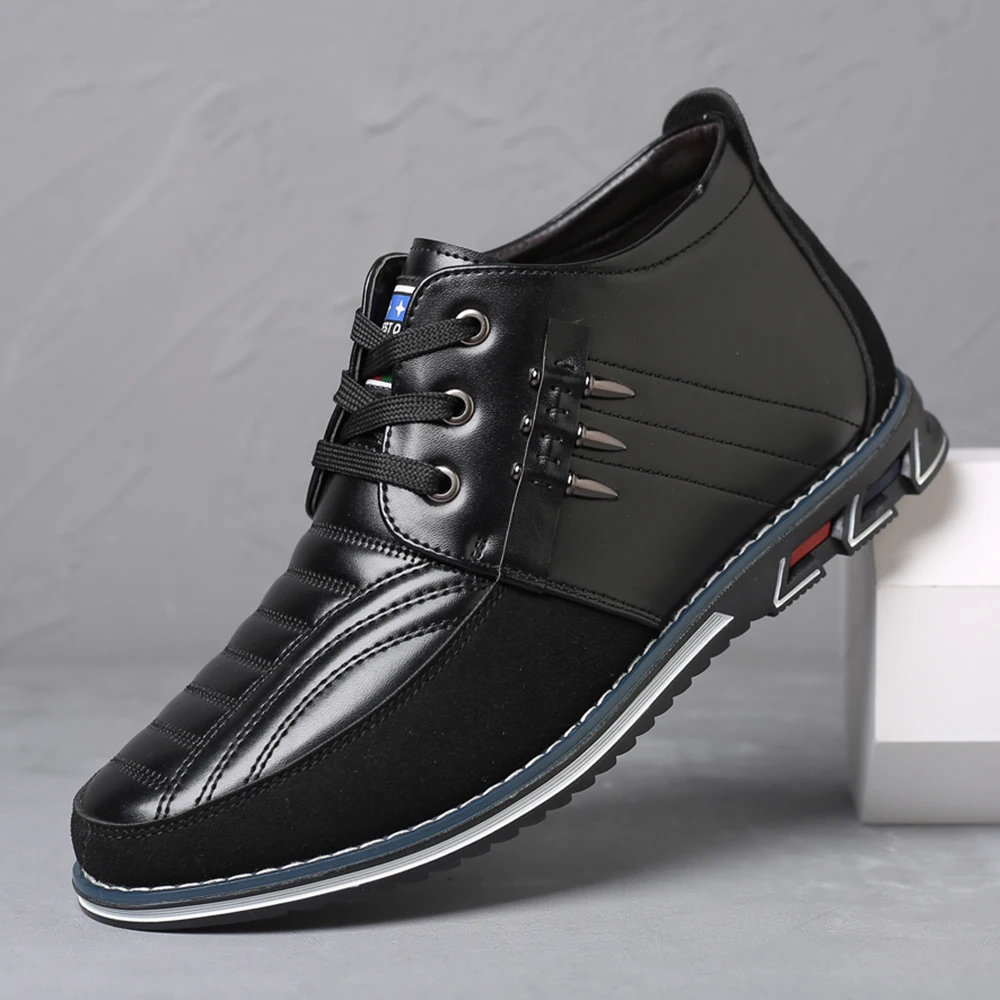 

High Quality Big Size Casual Shoes Men Brand Fashion Business Men Casual Shoes Hot Sale High Top Casual Men Shoes Breathable