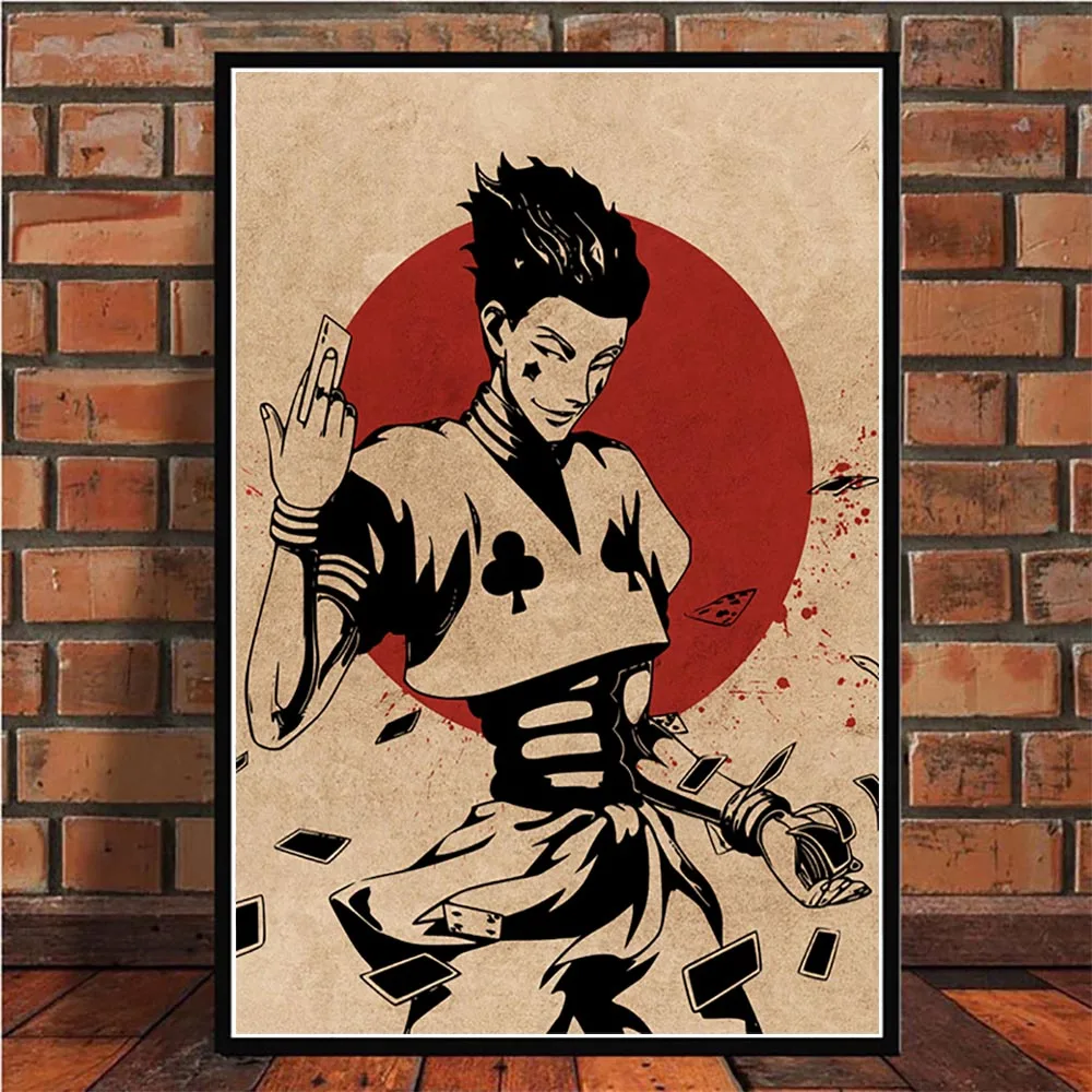 

Hisoka Anime Poster Art Canvas Painting Prints Wall HD Wall Art Pictures Home Decor