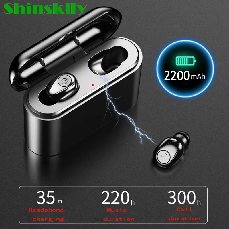X8 TWS 5 0 Bluetooth 5D стерео Спортивная гарнитура беспроводные мини наушники IPX7