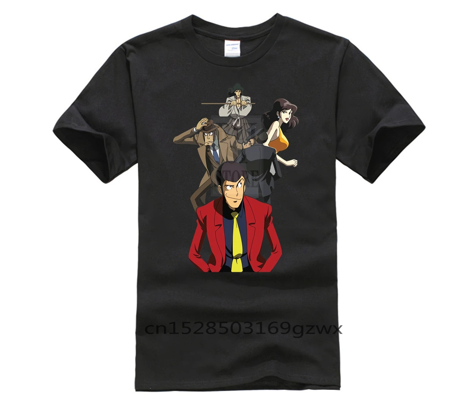 Модная Летняя мужская футболка с Люпином третий Забавный Новинка Мужская