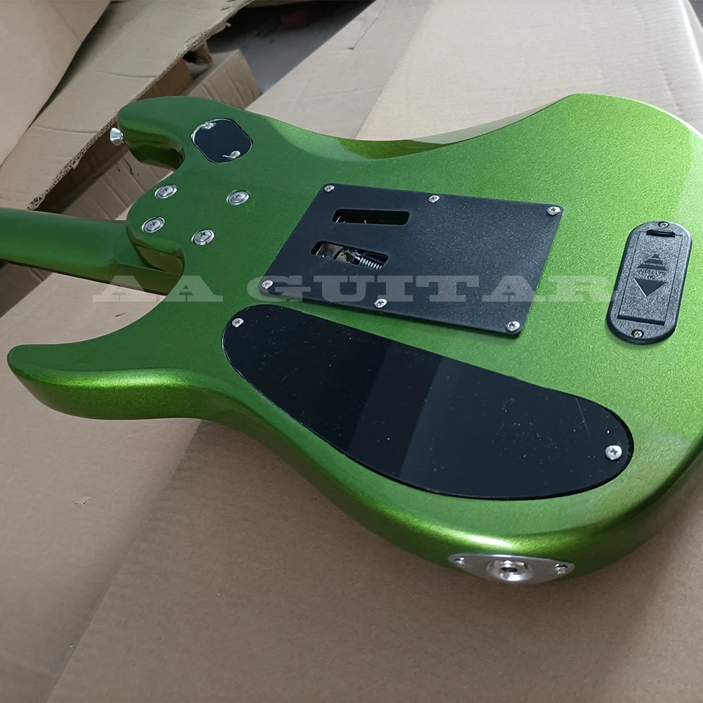 Бесплатная доставка электрическая гитара с 6 струнами цвет металлик-зеленый