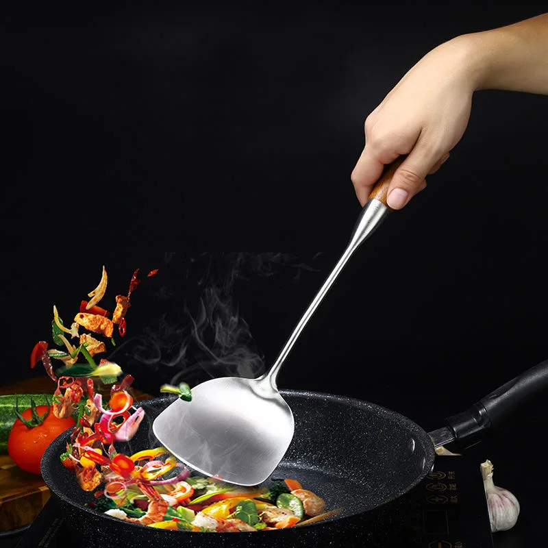 Лопатка с ручкой из палисандра лопатка для воки набор кухонной утвари